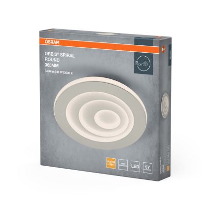 Osram - Lámpara de techo LED ORBIS SPIRAL LED/38W/230V Ø 36,5 cm blanca