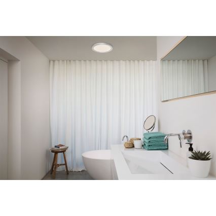 Osram - Plafón LED para baño ORBIS DISC LED/22 W/230 V 3000/4000 K Ø 30 cm IP44 cromo mate