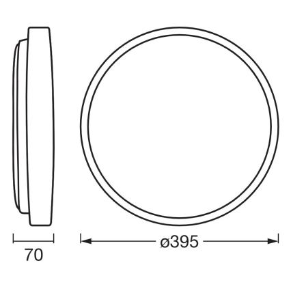 Osram - Luminaria de techo LED regulable ORBIS ALISON LED/24W/230V Ø 39,5 cm beige