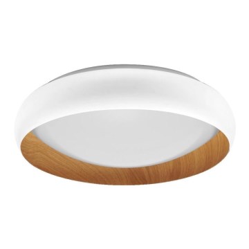 Osram - Lámpara de techo LED regulable ORBIS LIVIA LED/24W/230V diámetro 43 cm blanco/marrón