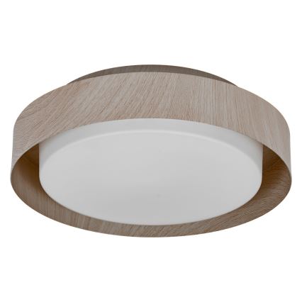 Osram - Lámpara de techo ORBIS MADRID 2xE27/10W/230V Ø 29 cm acabado en madera