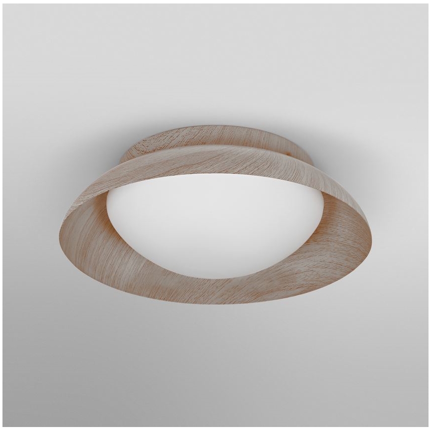 Osram - Lámpara de techo ORBIS MILAN 2xE27/10W/230V Ø 30,5 cm acabado en madera