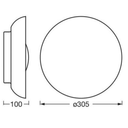 Osram - Lámpara de techo ORBIS MILAN 2xE27/10W/230V Ø 30,5 cm marrón