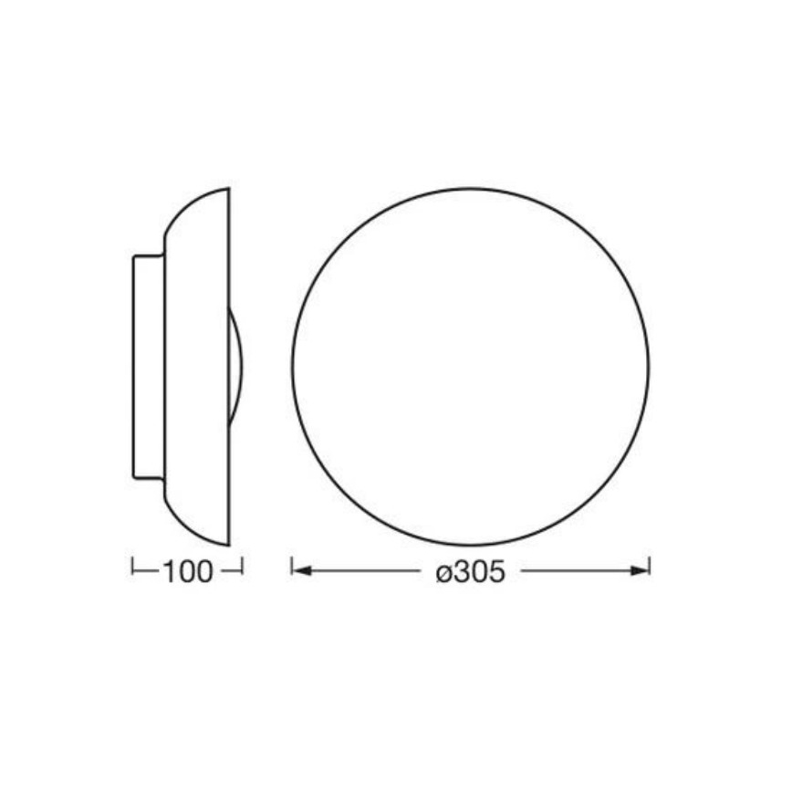 Osram - Lámpara de techo ORBIS MILAN 2xE27/10W/230V Ø 30,5 cm marrón