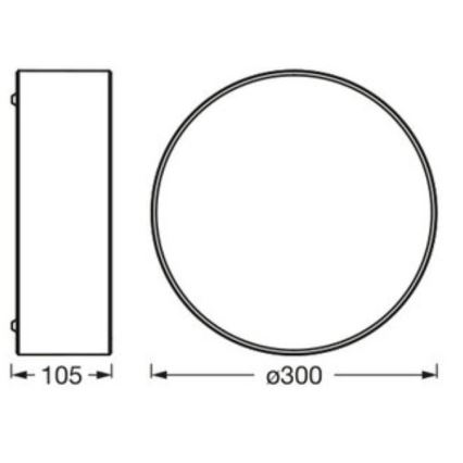 Osram - Lámpara de techo ORBIS PARIS 1xE27/25W/230V Ø 30 cm blanca