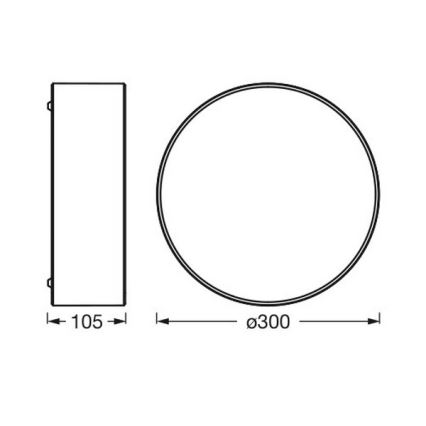 Osram - Lámpara de techo ORBIS PARIS 1xE27/25W/230V Ø 30 cm marrón