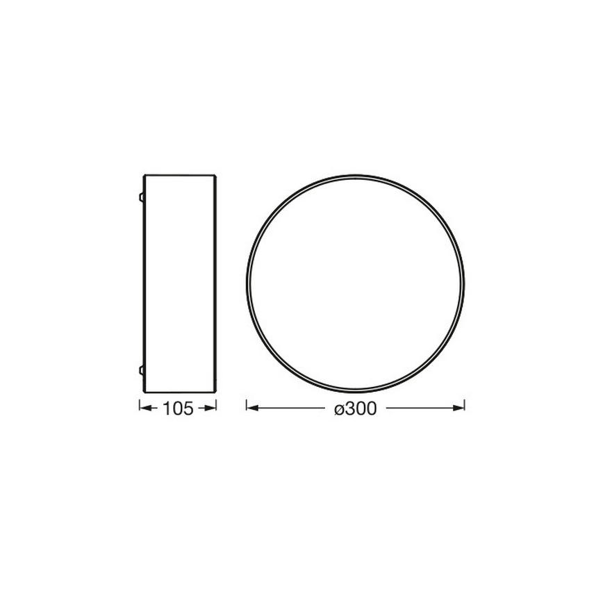 Osram - Lámpara de techo ORBIS PARIS 1xE27/25W/230V Ø 30 cm marrón
