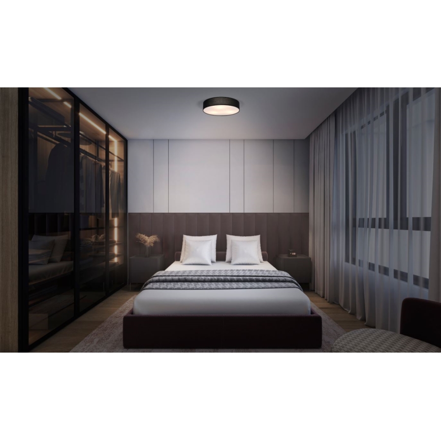 Osram - Lámpara de techo ORBIS PARIS 2xE27/25W/230V Ø 40 cm negra