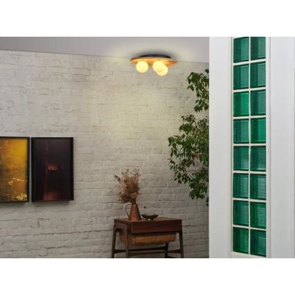 Osram - Lámpara de techo WOOD NEST 3xG9/5W/230V en madera de caucho