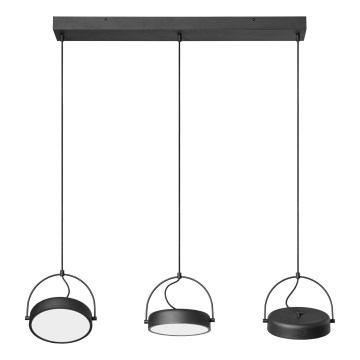 Osram - Lámpara LED colgante con cable DECOR PUCK 3xLED/12W/230V CRI 90 negra