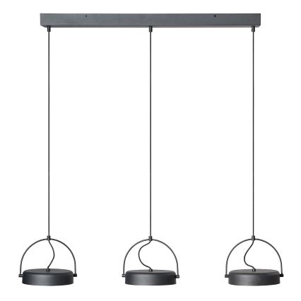 Osram - Lámpara LED colgante con cable DECOR PUCK 3xLED/12W/230V CRI 90 negra