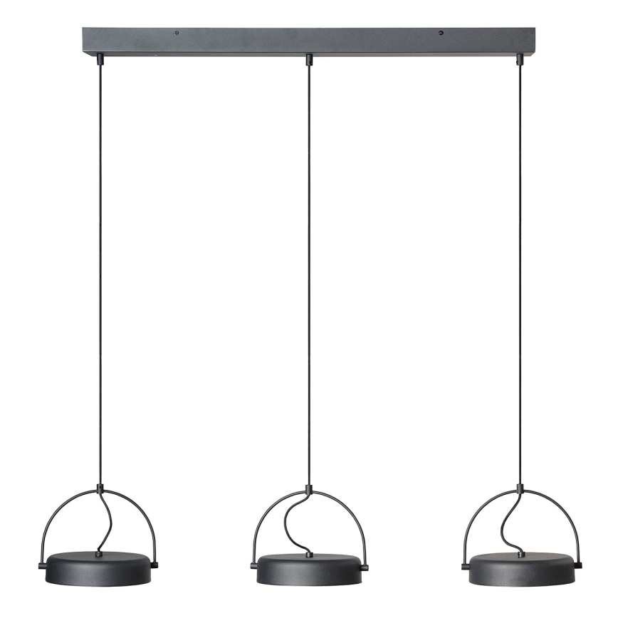 Osram - Lámpara LED colgante con cable DECOR PUCK 3xLED/12W/230V CRI 90 negra