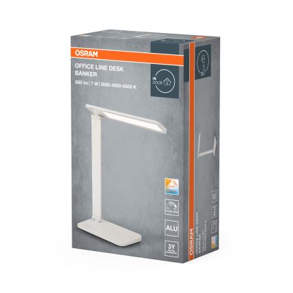 Osram - Lámpara de escritorio LED regulable OFFICE LINE LED/7W/230V 3000/4000/6500K blanca