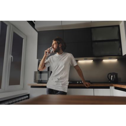 Osram - Luminaria LED regulable para debajo de muebles con sensor de movimiento y de luz crepuscular LINEAR LED/5W/5V 3000K 35 cm blanco