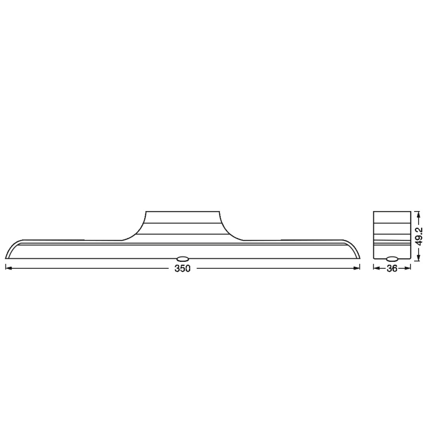 Osram - Luminaria LED regulable para debajo de muebles con sensor de movimiento y de luz crepuscular LINEAR LED/5W/5V 3000K 35 cm blanco