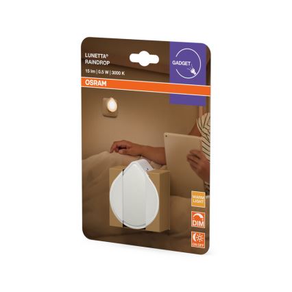 Osram - Lámpara nocturna LED regulable para enchufe LUNETTA LED/0,5W/230V
