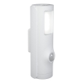 Osram - Lámpara orientativa LED con sensor de movimiento y de crepúsculo NIGHTLUX LED/0,35W/3xAAA IP54 blanca