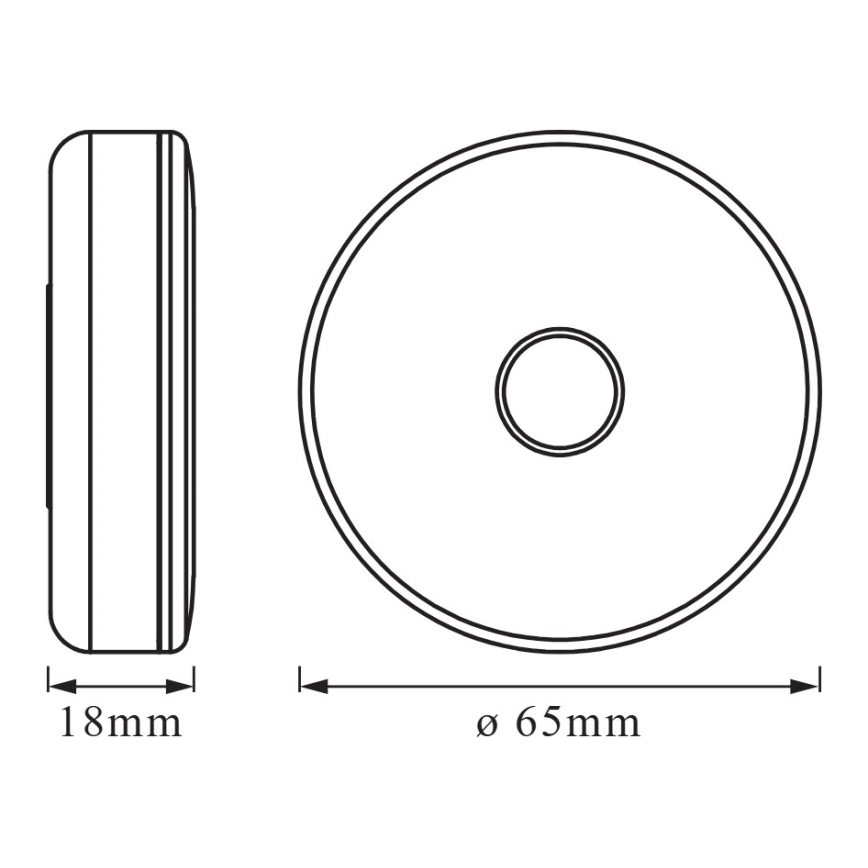 Osram - Luz orientativa LED regulable DOT-IT LED/0,45W/5V 500 mAh blanca