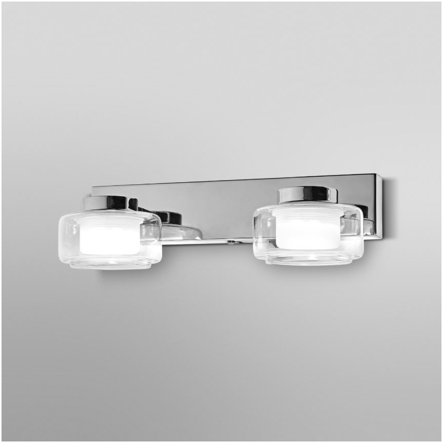 Osram - Aplique LED de pared para baño ORBIS FLAME 2xLED/5,5W/230V 3000/4000K IP44 cromado brillante