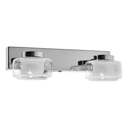 Osram - Aplique LED de pared para baño ORBIS FLAME 2xLED/5,5W/230V 3000/4000K IP44 cromado brillante