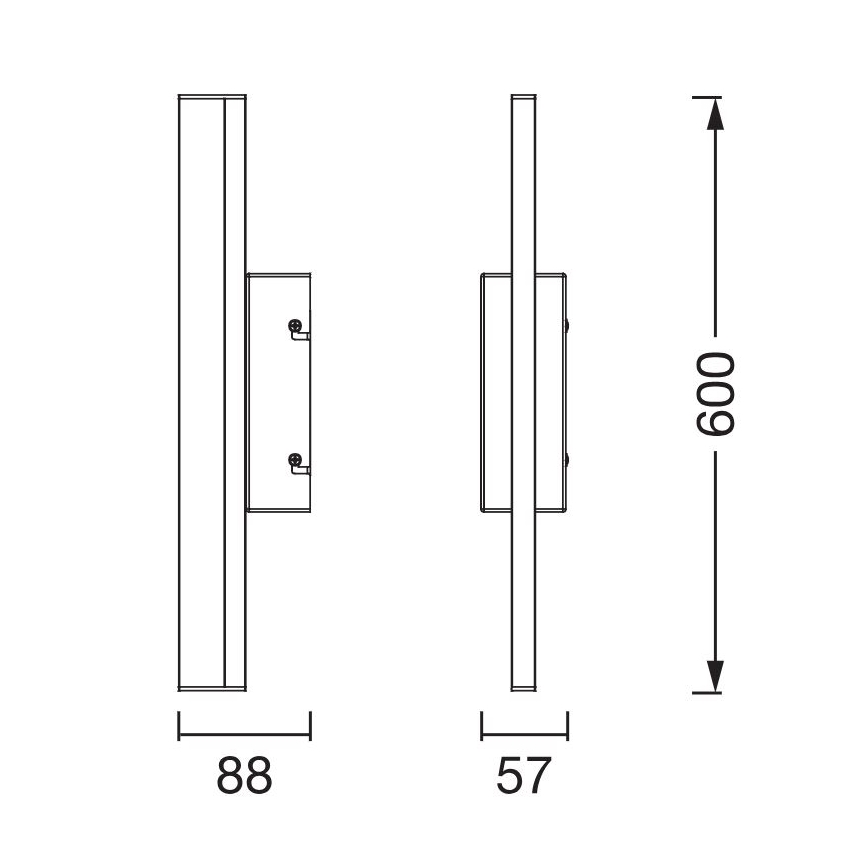 Osram - Iluminación LED regulable para espejo ORBIS MIRROR LED/10W/230V 3000/4000K 60 cm IP44