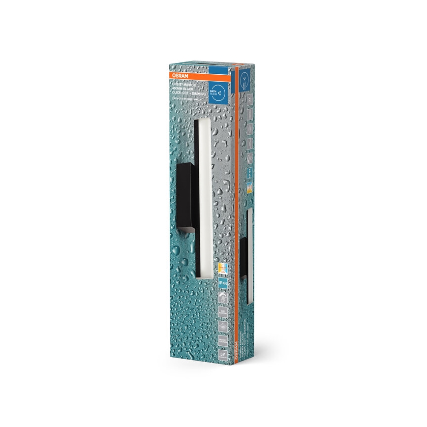 Osram - Iluminación LED regulable para espejo ORBIS MIRROR LED/6,8W/230V 40 cm 3000/4000K IP44 negro