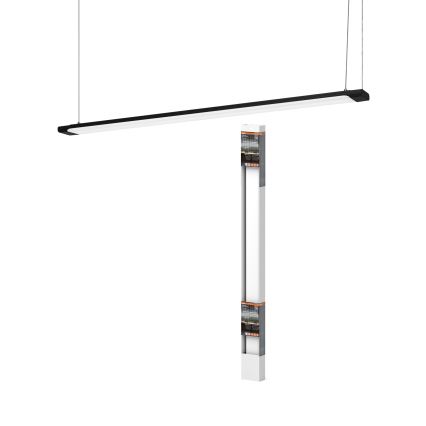 Osram - Lámpara colgante LED regulable suspendida por cable OFFICE LINE LED/40W/230V 4000K 120 cm negra