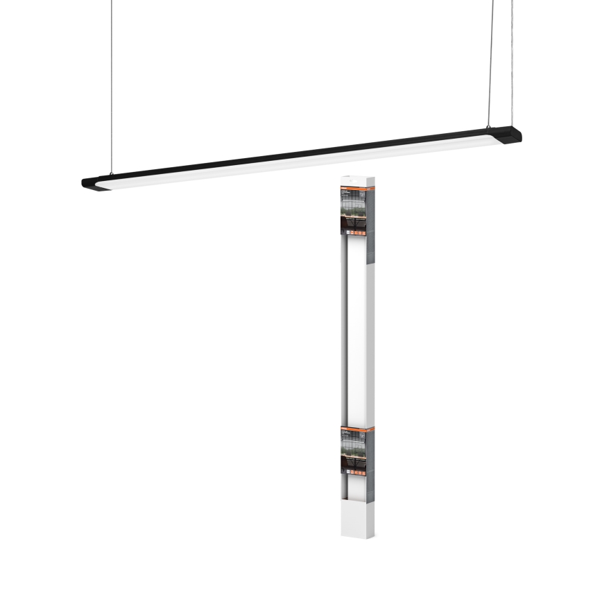 Osram - Lámpara colgante LED regulable suspendida por cable OFFICE LINE LED/40W/230V 4000K 120 cm negra