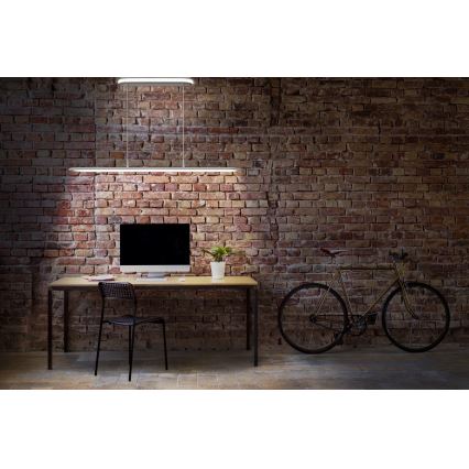 Osram - Lámpara colgante LED regulable con cable OFFICE LINE LED/57W/230V 4000K 100 cm IRC 90 blanca