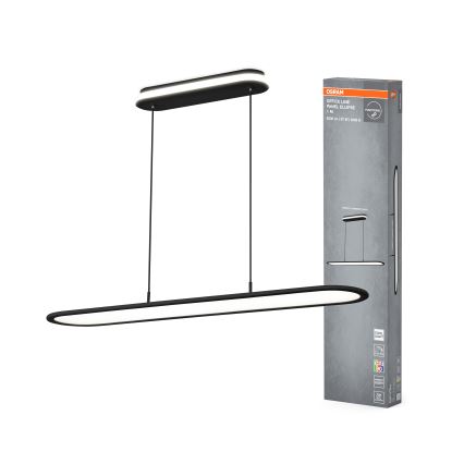 Osram - Lámpara colgante LED regulable con cable OFFICE LINE LED/57W/230V 4000K 100 cm CRI 90 negra