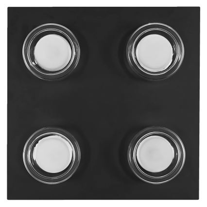 Osram - Lámpara LED de techo para baño ORBIS FLAME 4xLED/5,5W/230V 3000/4000K IP44 negro