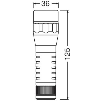 Osram - Linterna LED regulable LEDINSPECT TORCH 450 ESSENTIAL LED/6W/3xAAA IP44