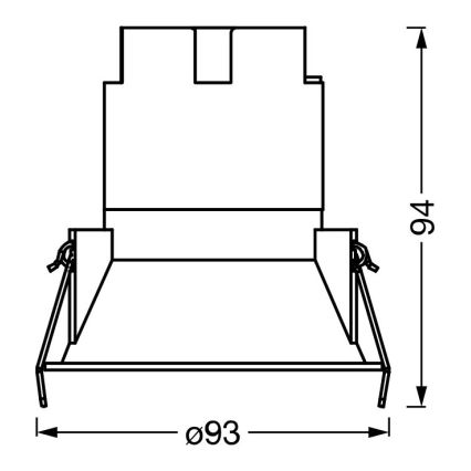 Osram - Luminaria empotrada LED SPOT TWIST LED/10 W/230 V 4000 K diámetro 9,3 cm blanco/plateado