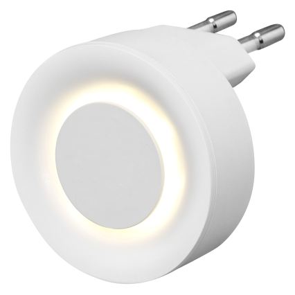 Osram - Luz nocturna LED con sensor de movimiento y crepuscular LUNETTA LED/0,31W/230V blanco