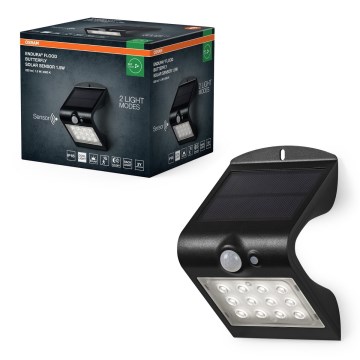 Osram - LED Luz solar de pared con sensor de movimiento y crepuscular MARIPOSA LED/1,5W/3,7V 1200 mAh IP65