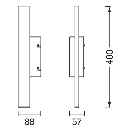 Osram - Iluminación LED regulable con sensor táctil para espejo de baño ORBIS MIRROR LED/6,8W/230V 40 cm 3000/4000K IP44 beige