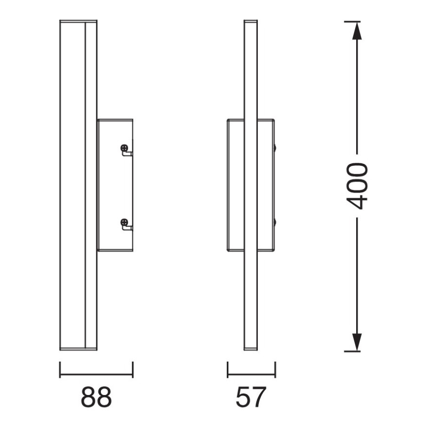 Osram - Iluminación LED regulable con sensor táctil para espejo de baño ORBIS MIRROR LED/6,8W/230V 40 cm 3000/4000K IP44 beige