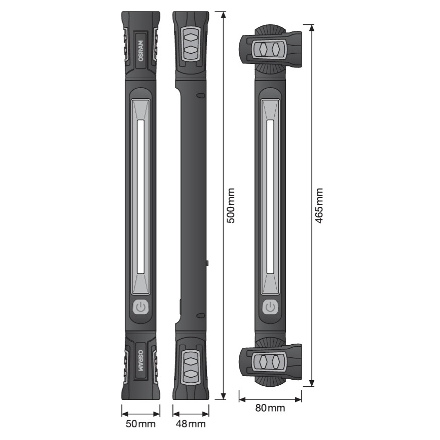 Osram - Linterna recargable LED regulable LEDINSPECT UTILITY1000 LED/19W/7,4V