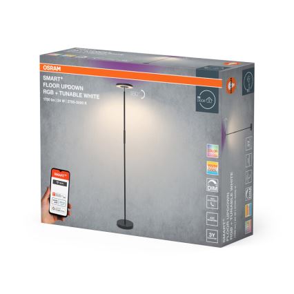 Osram - Lámpara de pie LED RGBW regulable SMART+ FLOOR LED/24W/230V 2700-5000K Wi-Fi