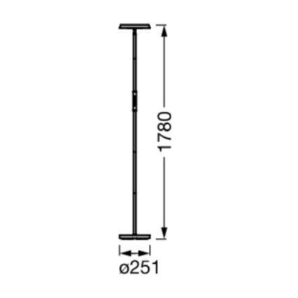 Osram - Lámpara de pie LED RGBW regulable SMART+ FLOOR LED/24W/230V 2700-5000K Wi-Fi