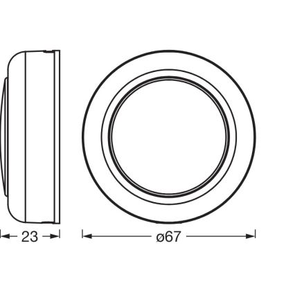 Osram - Luz orientativa táctil regulable LED RGBW SMART+ DOT-IT LED/0,5W/3,7V 300 mAh