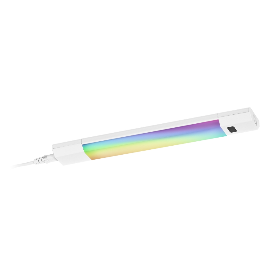 Osram - Luminaria LED RGBW regulable para instalación bajo mueble con sensor de movimiento LINEAR EDGE LED/4W/230V 30 cm blanco + mando a distancia