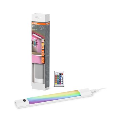 Osram - Luminaria LED RGBW regulable para instalación bajo mueble con sensor de movimiento LINEAR EDGE LED/4W/230V 30 cm blanco + mando a distancia