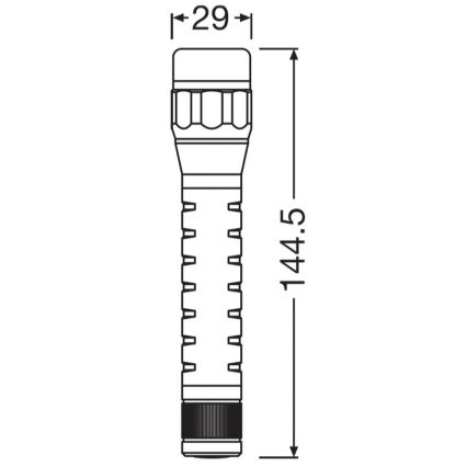 Osram - Linterna LED regulable LEDINSPECT TORCH 350 ESSENTIAL LED/4W/2xAAA IP44