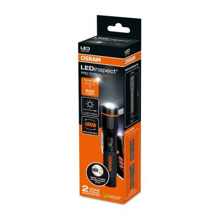 Osram - Linterna LED recargable regulable LEDINSPECT PRO TORCH 500 LED/6W/3,7V 2200 mAh IP44