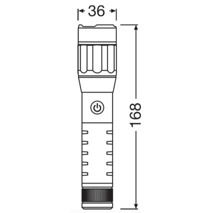 Osram - Linterna LED recargable regulable LEDINSPECT PRO TORCH 500 LED/6W/3,7V 2200 mAh IP44