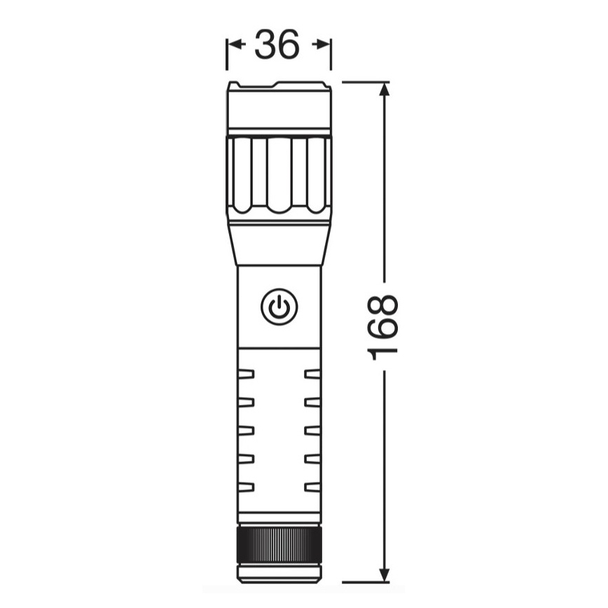 Osram - Linterna LED recargable regulable LEDINSPECT PRO TORCH 500 LED/6W/3,7V 2200 mAh IP44