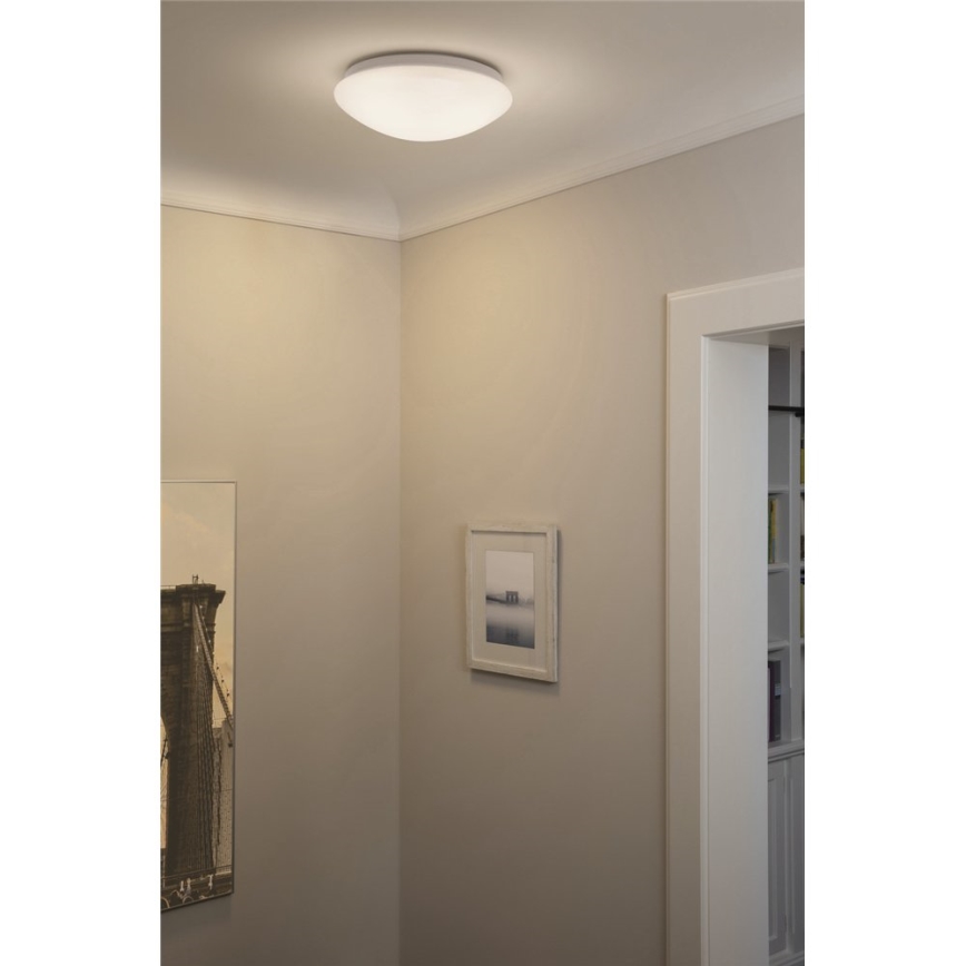 Osram - Luminaria de techo CEILING ESSENTIAL 2xE27/25W/230V Ø 35 cm blanco