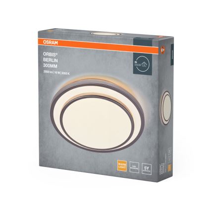 Osram - Luminaria de techo LED ORBIS BERLIN LED/16W/230V Ø 29,3 cm plateada