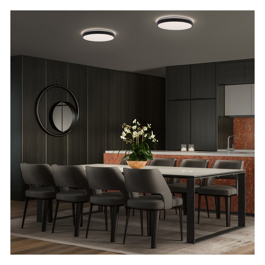 Osram - Luminaria de techo LED ORBIS LONDON LED/16W/230V Ø 28 cm negra